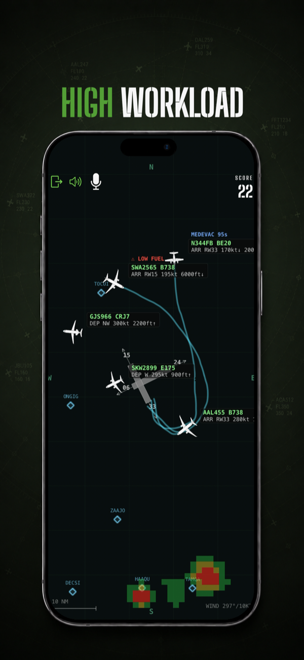 Radar screen under high traffic workload